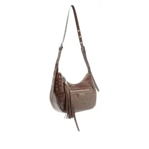 Bolsa Média Mirella Couro Croco