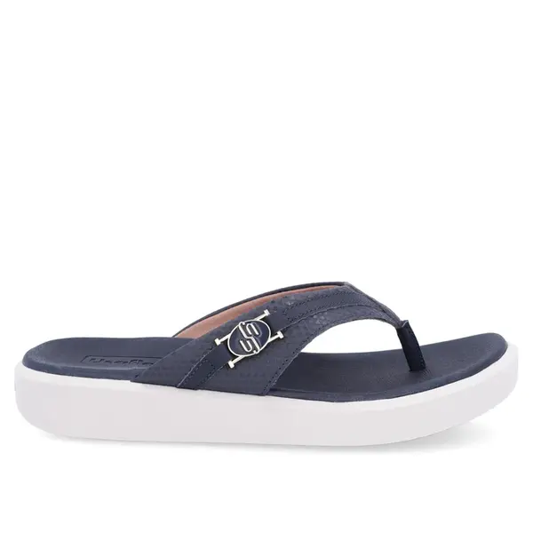 Chinelo Usaflex Rasteiro Em Couro AL0102002