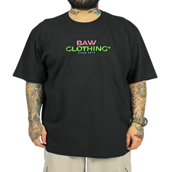 Camiseta Regular Baw Light Glitch