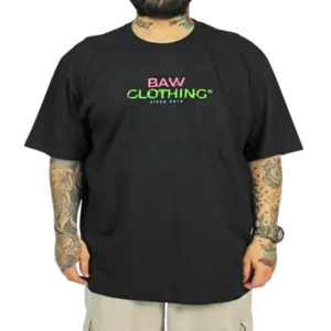 Camiseta Regular Baw Light Glitch