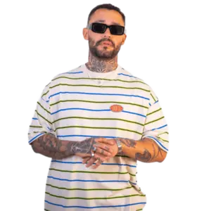 Camisa Baw Clohting New Over Striped Revival