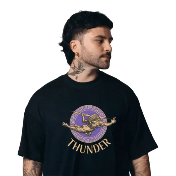Camiseta Thunder Over Greca Masculino - Camiseta Thunder Over