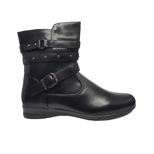 Bota Mooncity Rasteira Cano Curto Feminino