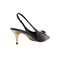 Scarpin Arezzo Couro Salto Baixo Slingback Pedraria